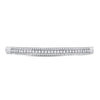 14kt White Gold Womens Round Diamond 3-Row Bangle Bracelet 1-7/8 Cttw
