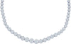 14kt White Gold Womens Round Diamond Flower Cluster Cocktail Necklace 10.00 Cttw