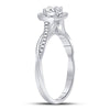 14kt White Gold Womens Oval Diamond Solitaire Bridal Wedding Engagement Ring 1/3 Cttw (Certified)