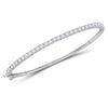14kt Yellow Gold Womens Round Diamond Timeless Bangle Bracelet 2.00 Cttw