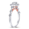 14kt Two-tone Gold Womens Round Diamond Solitaire Bridal Wedding Engagement Ring 3/4 Cttw (Certified)