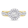 14kt Yellow Gold Womens Round Diamond Solitaire Bridal Wedding Engagement Ring 3/4 Cttw (Certified)