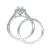 14kt White Gold Womens Round Diamond Bridal Wedding Engagement Ring Band Set 1-1/2 Cttw (Certified)