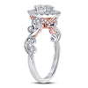 14kt Two-tone Gold Womens Marquise Diamond Solitaire Bridal Wedding Engagement Ring 3/4 Cttw (Certified)