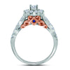 14kt Two-tone Gold Womens Round Diamond Bridal Wedding Engagement Ring Band Set 1.00 Cttw (Certified)