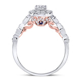 14kt Two-tone Gold Womens Round Diamond Solitaire Bridal Wedding Engagement Ring 3/4 Cttw (Certified)