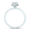 14kt White Gold Womens Round Diamond Solitaire Bridal Wedding Engagement Ring 7/8 Cttw (Certified)
