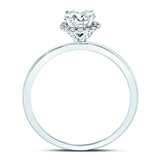 14kt White Gold Womens Round Diamond Solitaire Bridal Wedding Engagement Ring 7/8 Cttw (Certified)