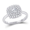 14kt White Gold Womens Round Diamond Solitaire Bridal Wedding Engagement Ring 3/4 Cttw (Certified)