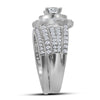 14kt White Gold Womens Round Diamond Bridal Wedding Engagement Ring Band Set 2.00 Cttw (Certified)