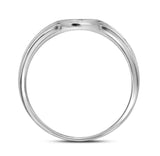 14kt White Gold Womens Round Diamond Bridal Wedding Engagement Ring Band Set 1.00 Cttw (Certified)