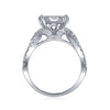 14kt White Gold Womens Princess Diamond Bridal Wedding Engagement Ring Band Set 2.00 Cttw