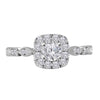 14kt Two-tone Gold Womens Round Diamond Solitaire Bridal Wedding Engagement Ring 3/4 Cttw (Certified)
