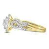14kt Yellow Gold Womens Round Diamond Bridal Wedding Engagement Ring Band Set 1.00 Cttw (Certified)