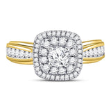 14kt Yellow Gold Womens Round Diamond Solitaire Bridal Wedding Engagement Ring 1.00 Cttw (Certified)