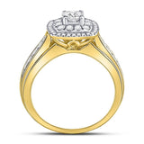 14kt Yellow Gold Womens Round Diamond Solitaire Bridal Wedding Engagement Ring 1.00 Cttw (Certified)