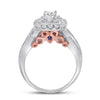 14kt Two-tone Gold Womens Round Diamond Bridal Wedding Engagement Ring Band Set 1.00 Cttw (Certified)