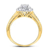 14kt Yellow Gold Womens Round Diamond Solitaire Bridal Wedding Engagement Ring 1/2 Cttw (Certified)