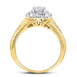 14kt Yellow Gold Womens Round Diamond Solitaire Bridal Wedding Engagement Ring 1/2 Cttw (Certified)