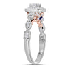 14kt Two-tone Gold Womens Round Diamond Solitaire Bridal Wedding Engagement Ring 3/4 Cttw (Certified)