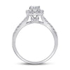 14kt White Gold Womens Emerald Diamond Solitaire Bridal Wedding Engagement Ring 1.00 Cttw (Certified)