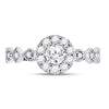 14kt Two-tone Gold Womens Round Diamond Solitaire Bridal Wedding Engagement Ring 3/4 Cttw (Certified)