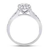 14kt White Gold Womens Round Diamond Solitaire Bridal Wedding Engagement Ring 1.00 Cttw (Certified)
