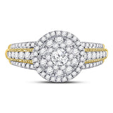 14kt Yellow Gold Womens Round Diamond Solitaire Bridal Wedding Engagement Ring 1.00 Cttw (Certified)