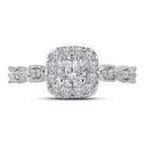 14kt Two-tone Gold Womens Round Diamond Solitaire Bridal Wedding Engagement Ring 3/4 Cttw (Certified)