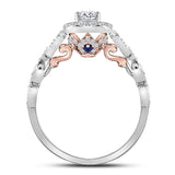 14kt Two-tone Gold Womens Round Diamond Solitaire Bridal Wedding Engagement Ring 3/4 Cttw (Certified)
