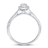 14kt White Gold Womens Pear Diamond Solitaire Bridal Wedding Engagement Ring 1/3 Cttw (Certified)