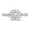 14kt Two-tone Gold Womens Round Diamond Solitaire Bridal Wedding Engagement Ring 3/4 Cttw (Certified)
