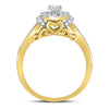 14kt Yellow Gold Womens Round Diamond Solitaire Bridal Wedding Engagement Ring 1/2 Cttw (Certified)