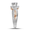 14kt Two-tone Gold Womens Round Diamond Solitaire Bridal Wedding Engagement Ring 1/2 Cttw (Certified)