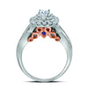 14kt Two-tone Gold Womens Round Diamond Bridal Wedding Engagement Ring Band Set 1.00 Cttw (Certified)