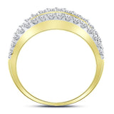 14kt Yellow Gold Womens Round Diamond Anniversary Band Ring 1.00 Cttw