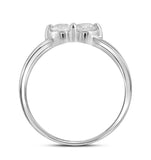 14kt White Gold Womens Round Diamond Bridal Wedding Engagement Ring Band Set 1.00 Cttw (Certified)