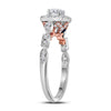 14kt Two-tone Gold Womens Round Diamond Solitaire Bridal Wedding Engagement Ring 3/4 Cttw (Certified)