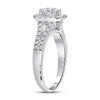 14kt White Gold Womens Emerald Diamond Solitaire Bridal Wedding Engagement Ring 1.00 Cttw (Certified)