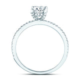 14kt White Gold Womens Round Diamond Solitaire Bridal Wedding Engagement Ring 1.00 Cttw (Certified)