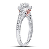 14kt White Gold Womens Round Diamond Solitaire Bridal Wedding Engagement Ring 1.00 Cttw (Certified)