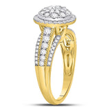 14kt Yellow Gold Womens Round Diamond Solitaire Bridal Wedding Engagement Ring 1.00 Cttw (Certified)