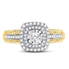 14kt Yellow Gold Womens Round Diamond Solitaire Bridal Wedding Engagement Ring 1/2 Cttw (Certified)