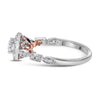 14kt Two-tone Gold Womens Round Diamond Solitaire Bridal Wedding Engagement Ring 3/4 Cttw (Certified)