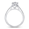 14kt White Gold Womens Round Diamond Solitaire Bridal Wedding Engagement Ring 1/2 Cttw