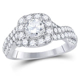 14kt Two-tone Gold Womens Round Diamond Bridal Wedding Engagement Ring Band Set 1-3/4 Cttw (Certified)