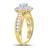 14kt Yellow Gold Womens Round Diamond Solitaire Bridal Wedding Engagement Ring 1.00 Cttw (Certified)