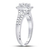 14kt White Gold Womens Emerald Diamond Solitaire Bridal Wedding Engagement Ring 1.00 Cttw (Certified)