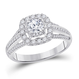 14kt White Gold Womens Round Diamond Solitaire Bridal Wedding Engagement Ring 1.00 Cttw (Certified)