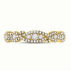 14kt Yellow Gold Womens Round Diamond 3-stone Band Ring 3/8 Cttw